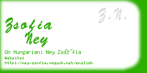 zsofia ney business card